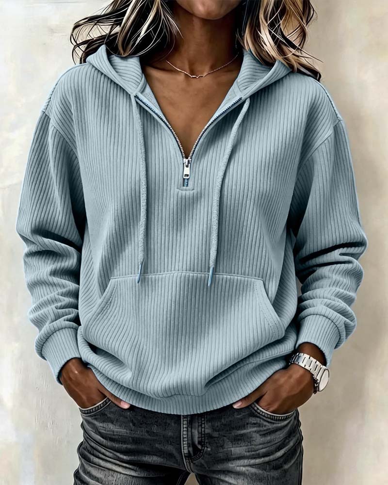 Hoodie à Manches Longues Fashion