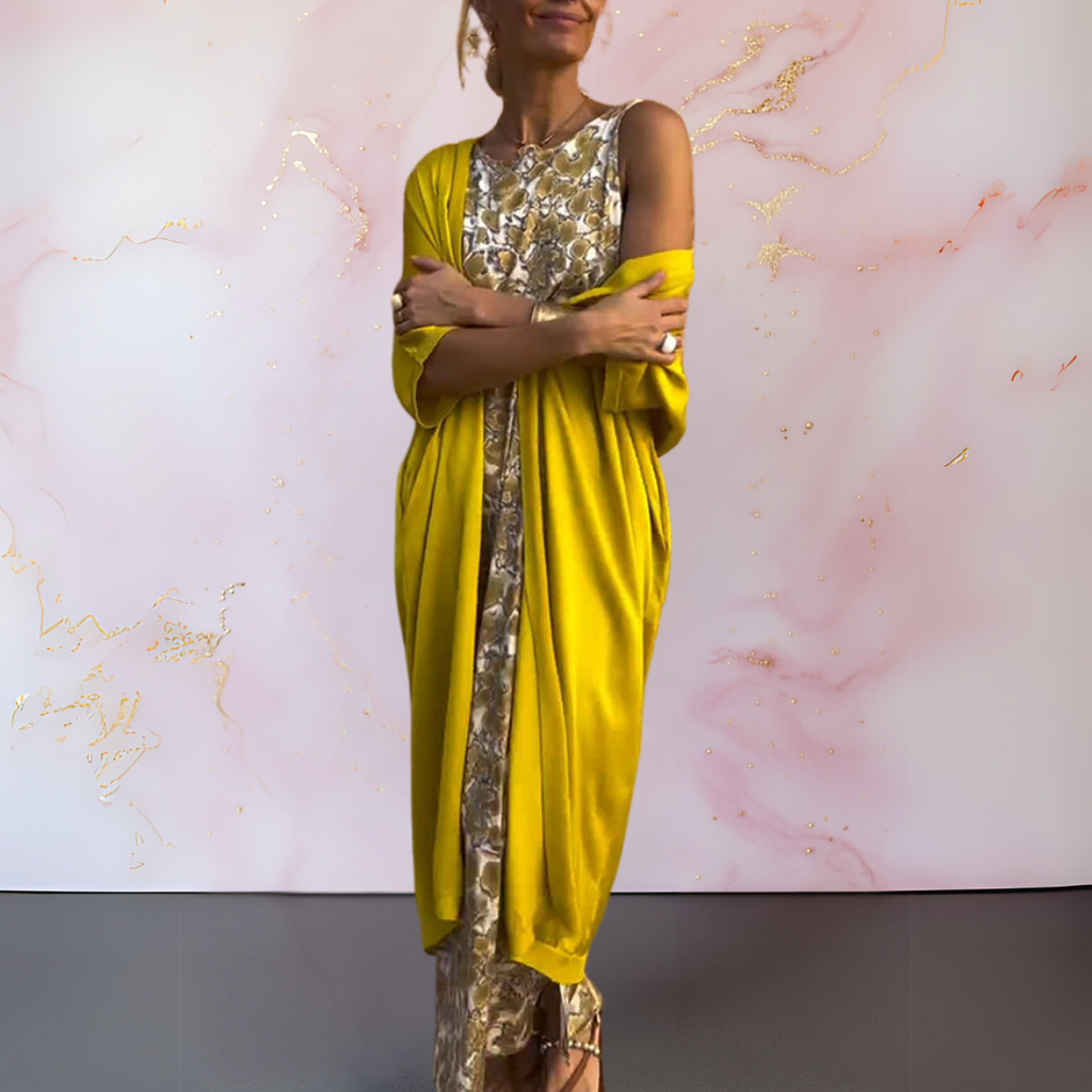 Melanie™ - Robe élégante avec cardigan