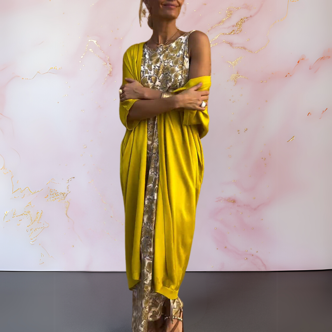 Melanie™ - Robe élégante avec cardigan