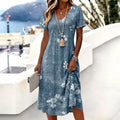 Rirella | Robe d'été avec décolleté en V et imprimé floral