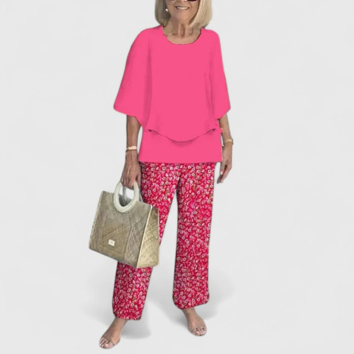 Ensemble Femme | Pantalon Large à Fleurs