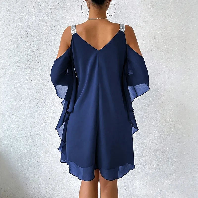 Perlyn | Robe fluide à décolleté en V sans manches