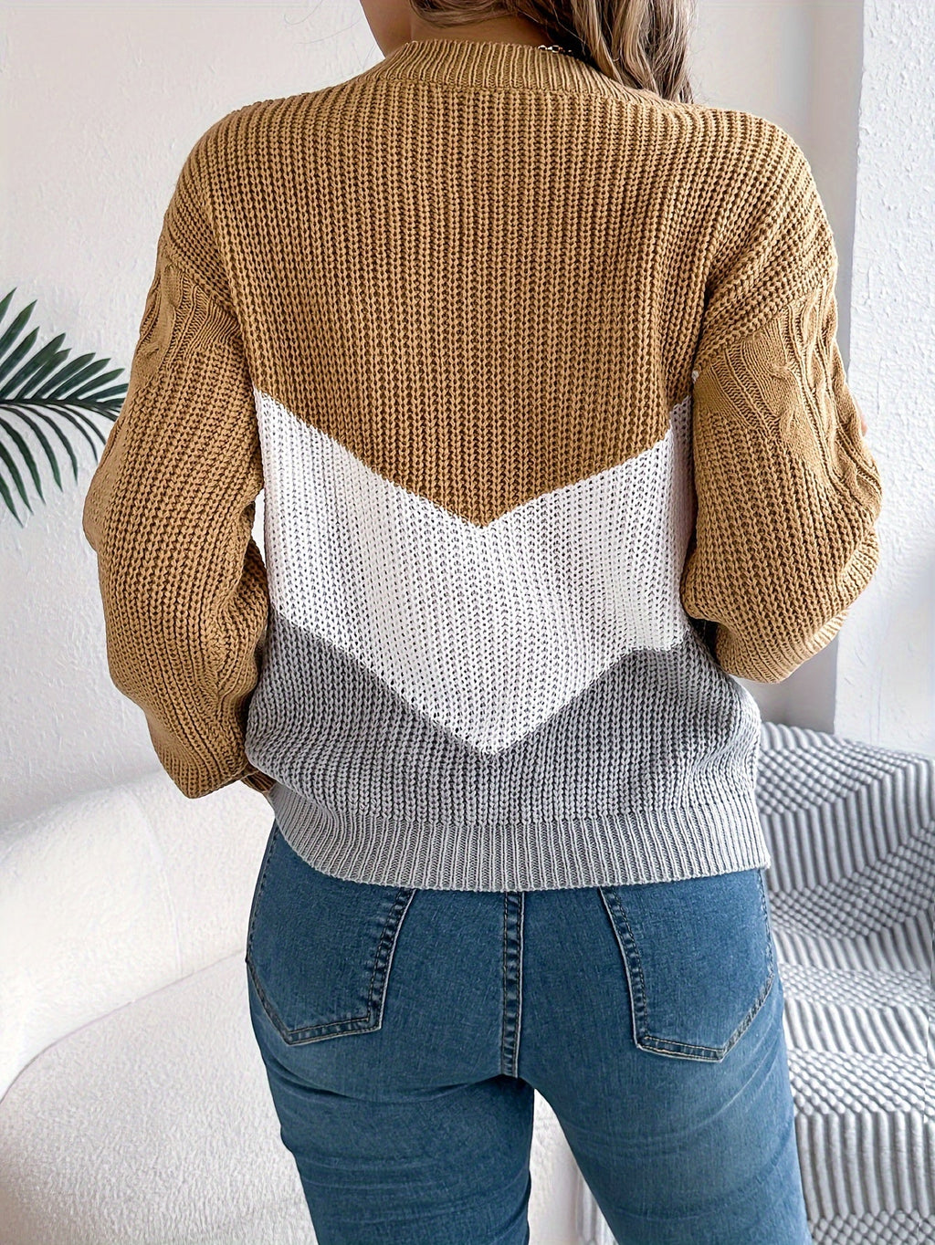 Noreen | Pull en Maille Bicolore