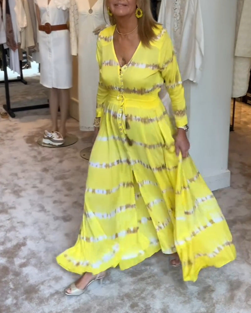 Robe longue élégante de commute pour femmes