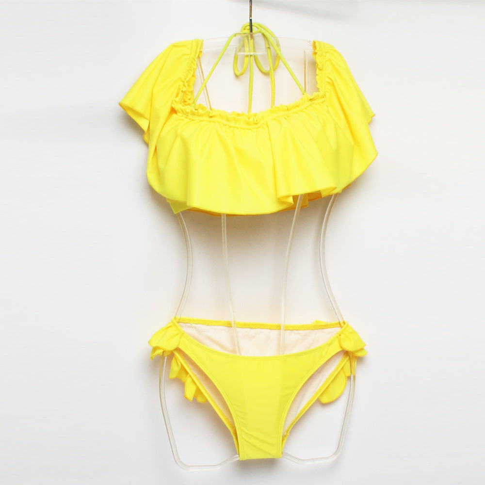 Shorts de bain pour femmes avec volants R&B