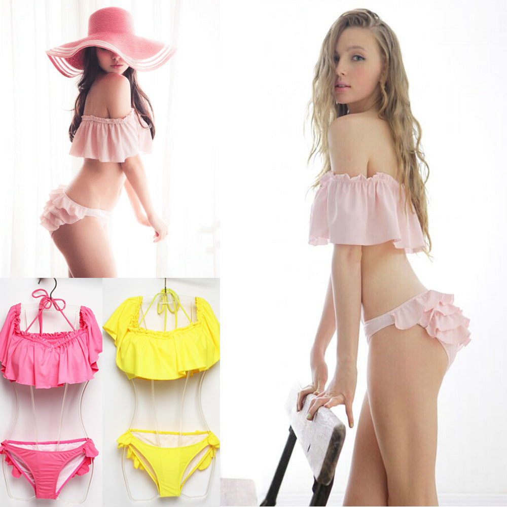 Shorts de bain pour femmes avec volants R&B