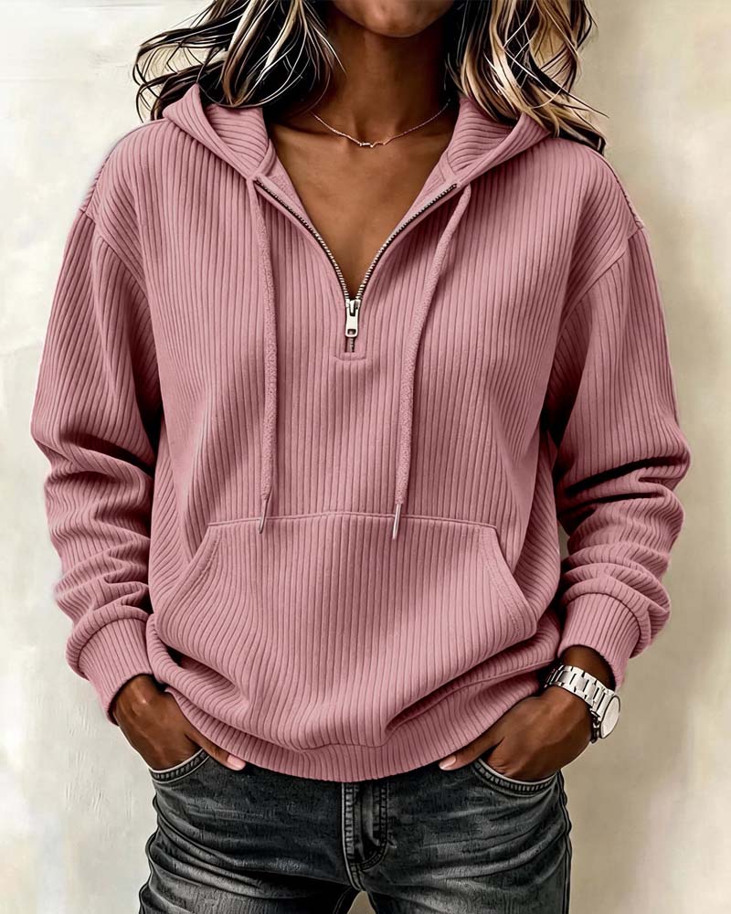 Hoodie à Manches Longues Fashion