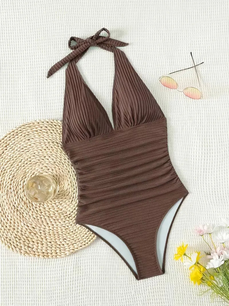 Esther - Maillot de bain sculptant avec col halter