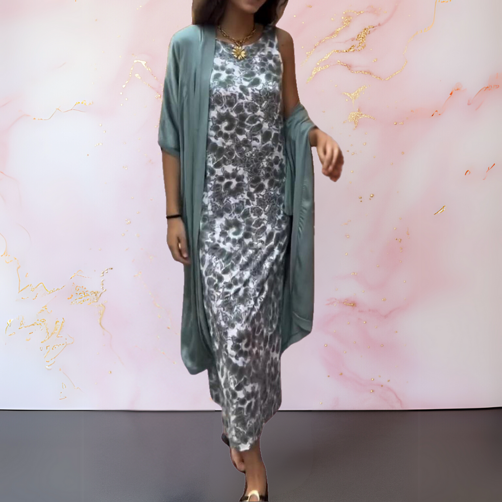 Melanie™ - Robe élégante avec cardigan