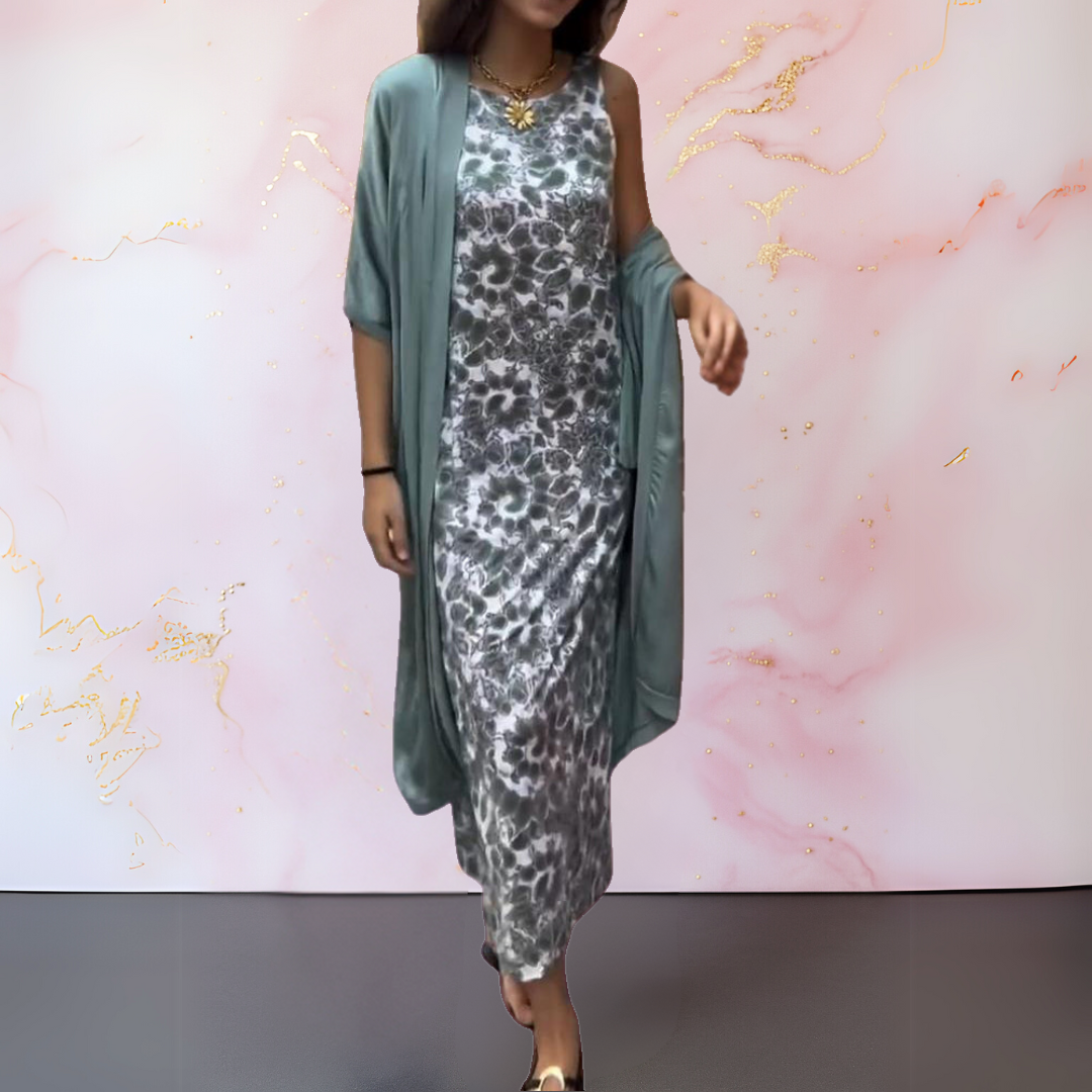 Melanie™ - Robe élégante avec cardigan