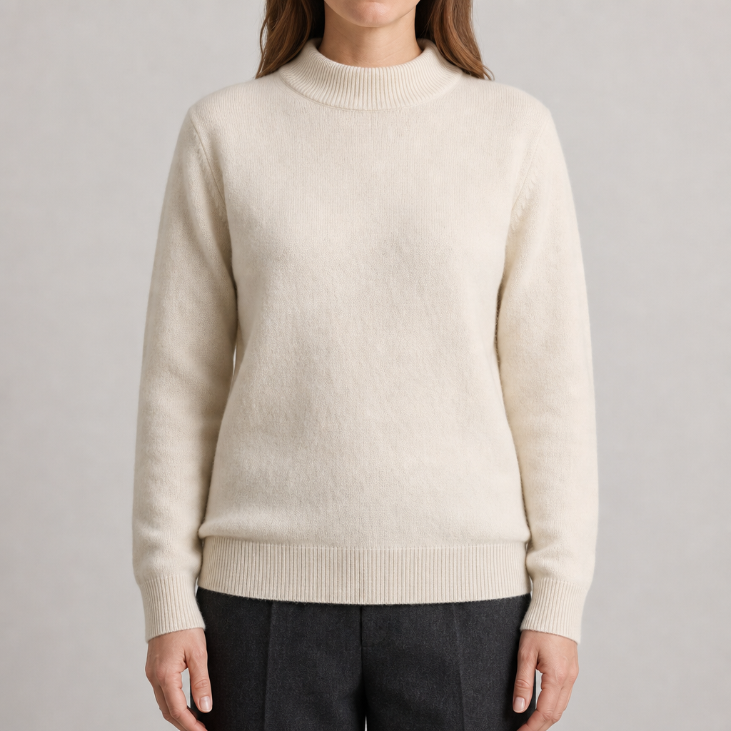 Daisy | Pull en Cachemire Luxueux et Doux avec Col Montant