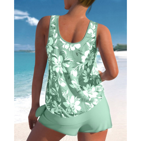 Ensemble tankini pour femmes offrant un bon maintien | 2 pièces