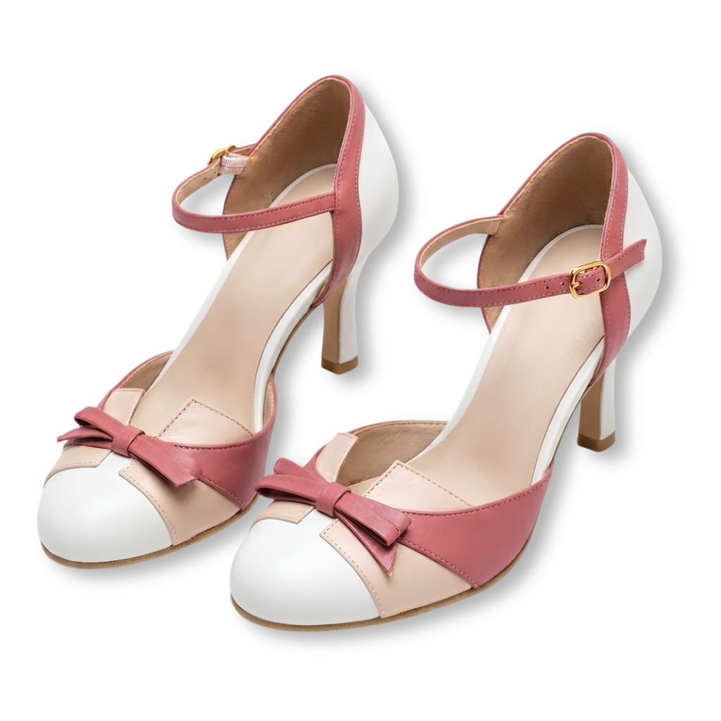 Escarpins à Talons pour Femme avec Bride de Cheville et Bout Pointu