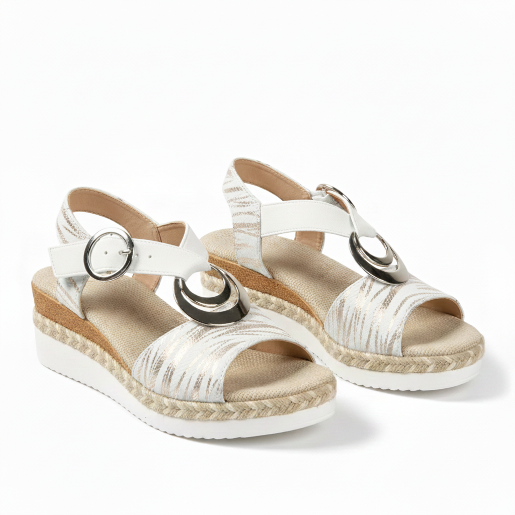 Sandales à Bride Arrière pour Femme Chaussures Rétro à Petit Talon et Boucle