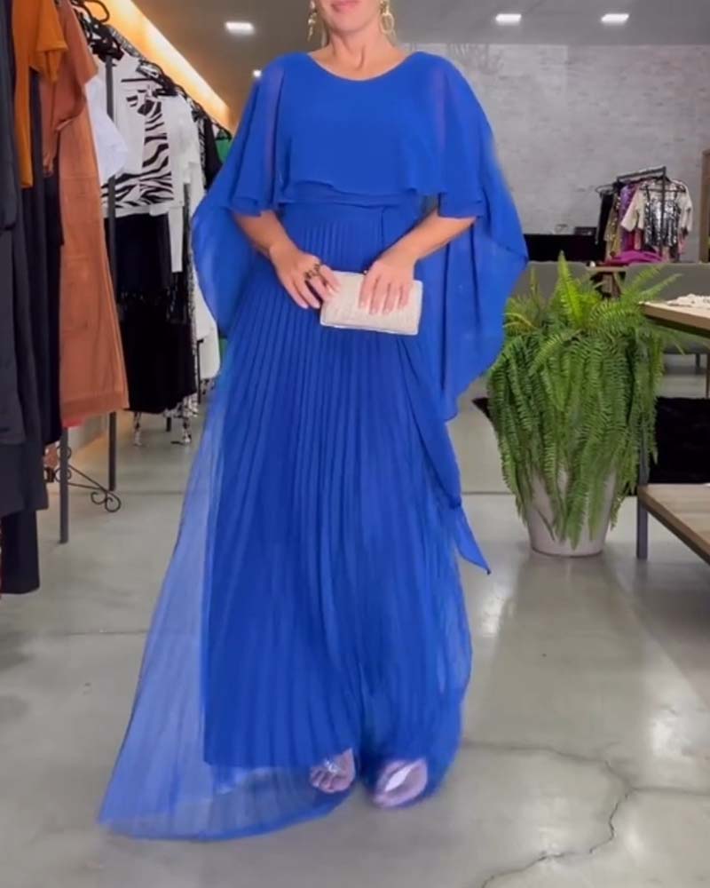 Robe Maxi A Ligne Col Rond