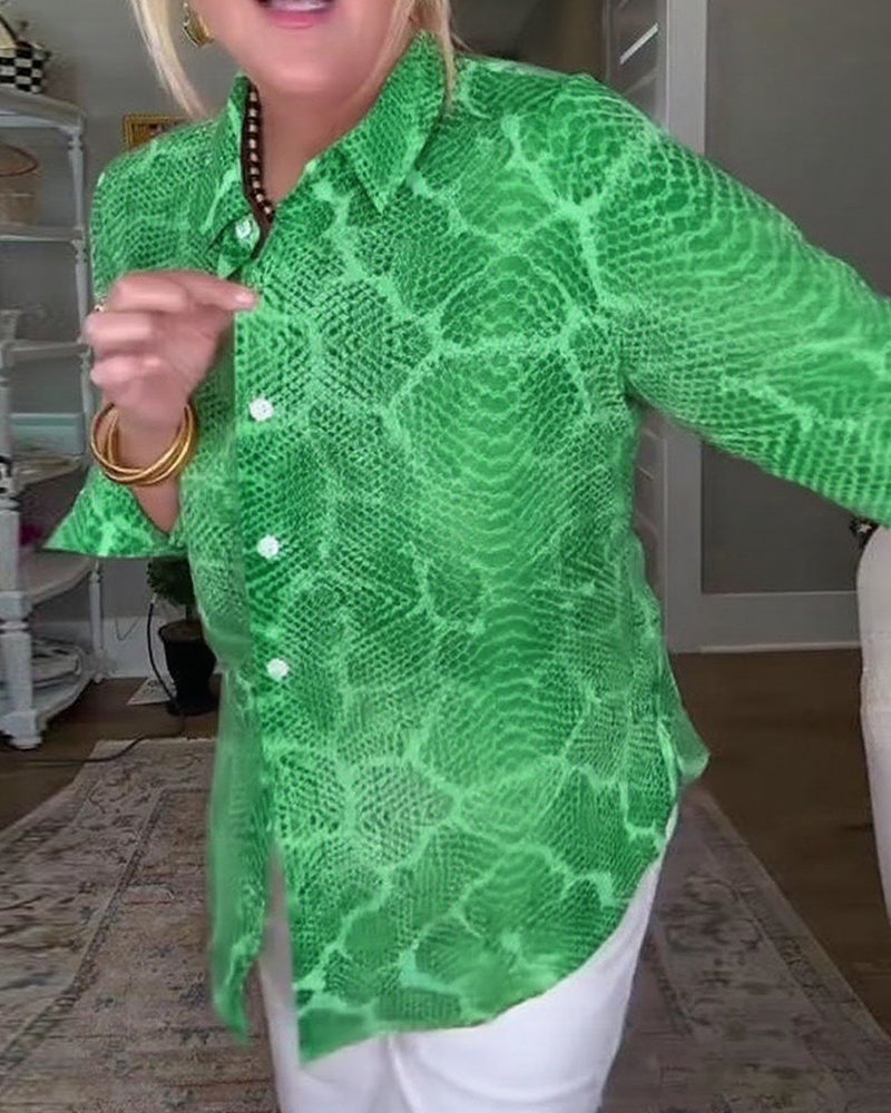 Blouse Texturée Boutonnée