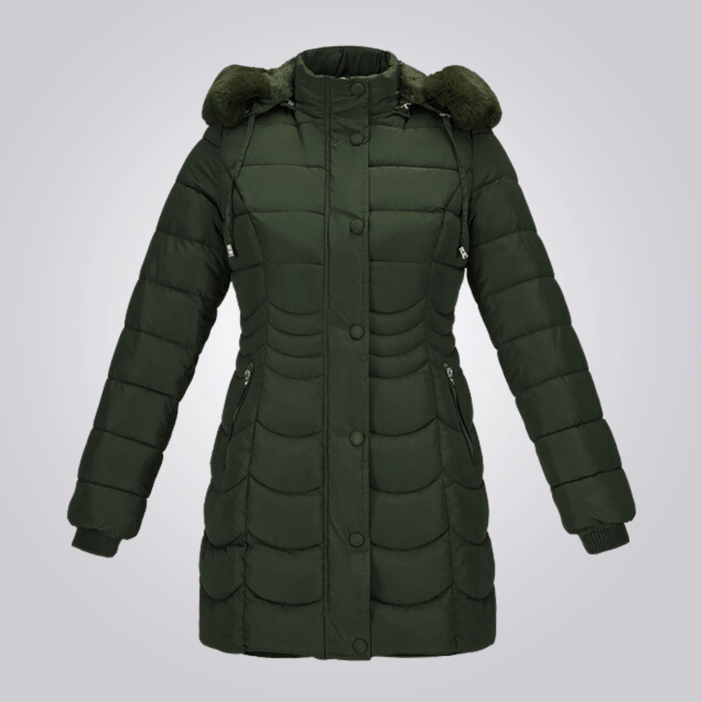 Saskia - Élégant Long Manteau D'hiver Matelassé