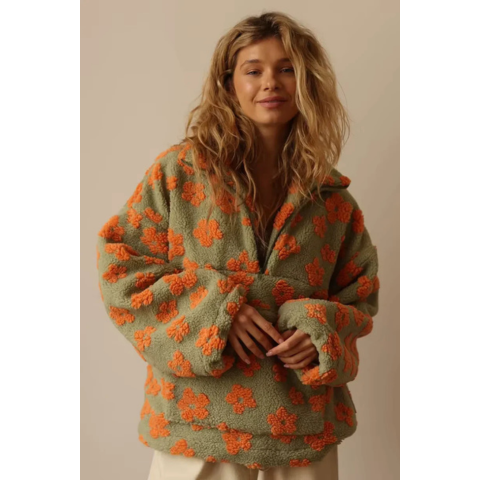 Pull floral tendance pour femme | Chaud