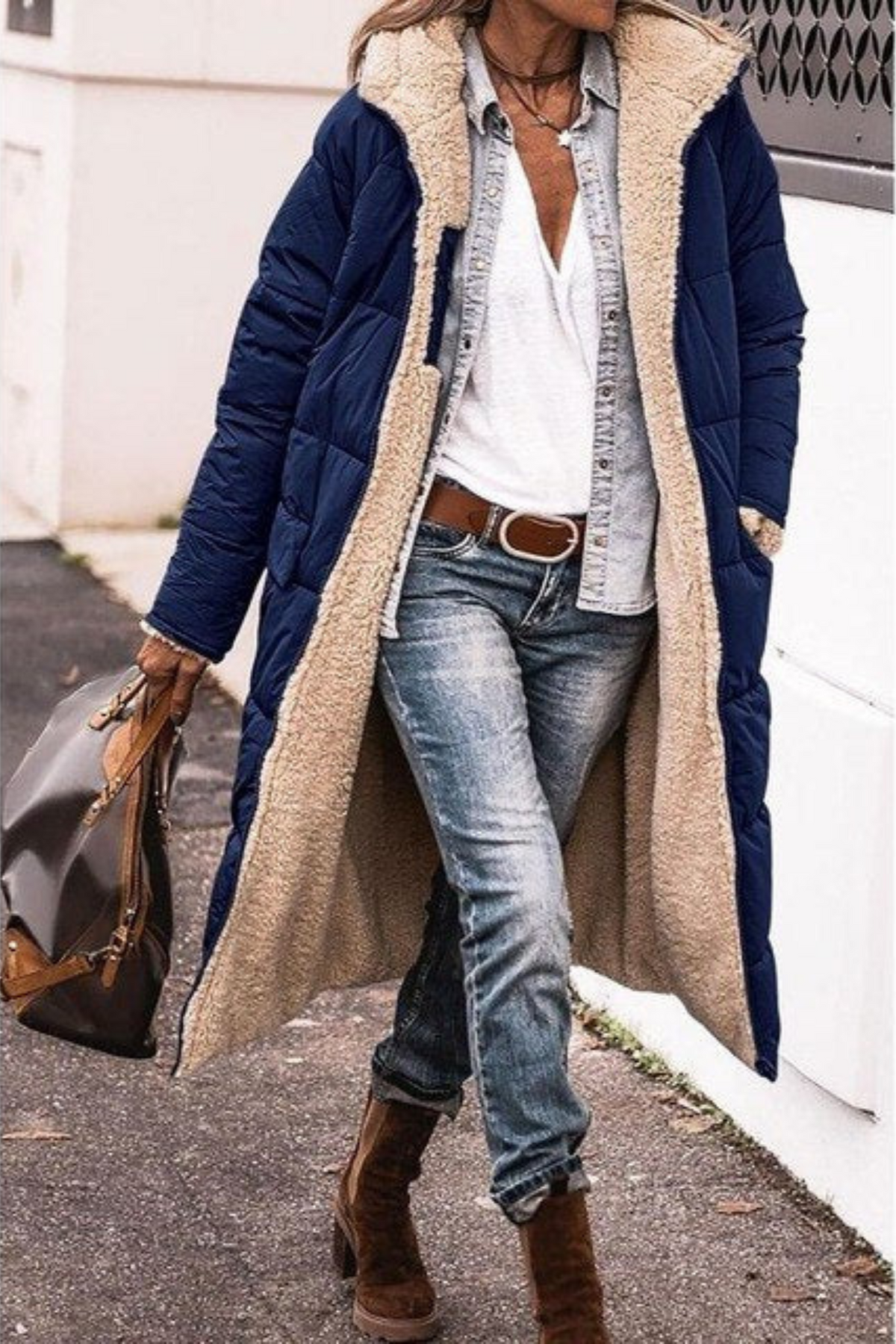 Sasha | Élégant Manteau Réversible