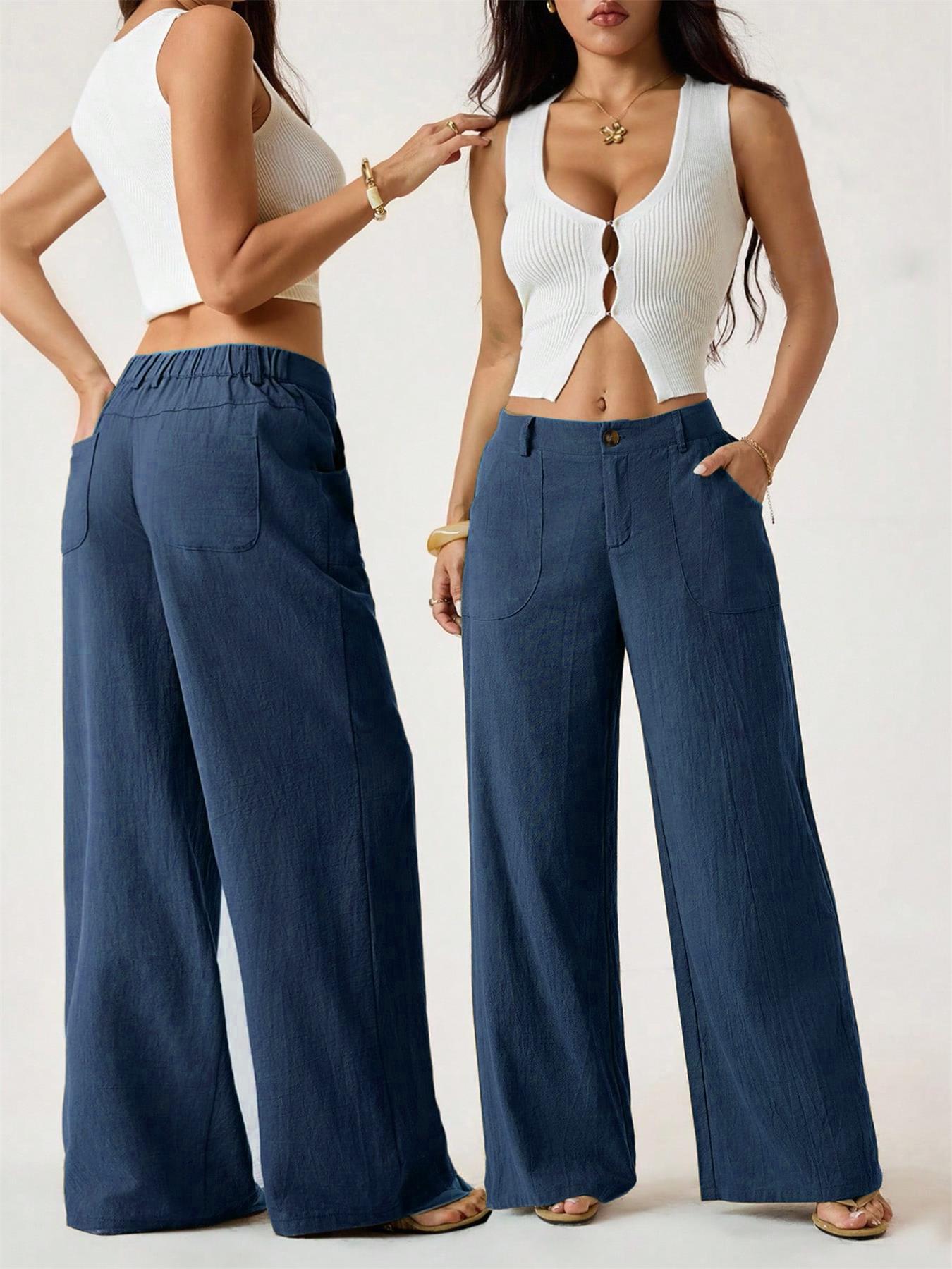 Oaklynn | Pantalon large élégant avec coupe classique