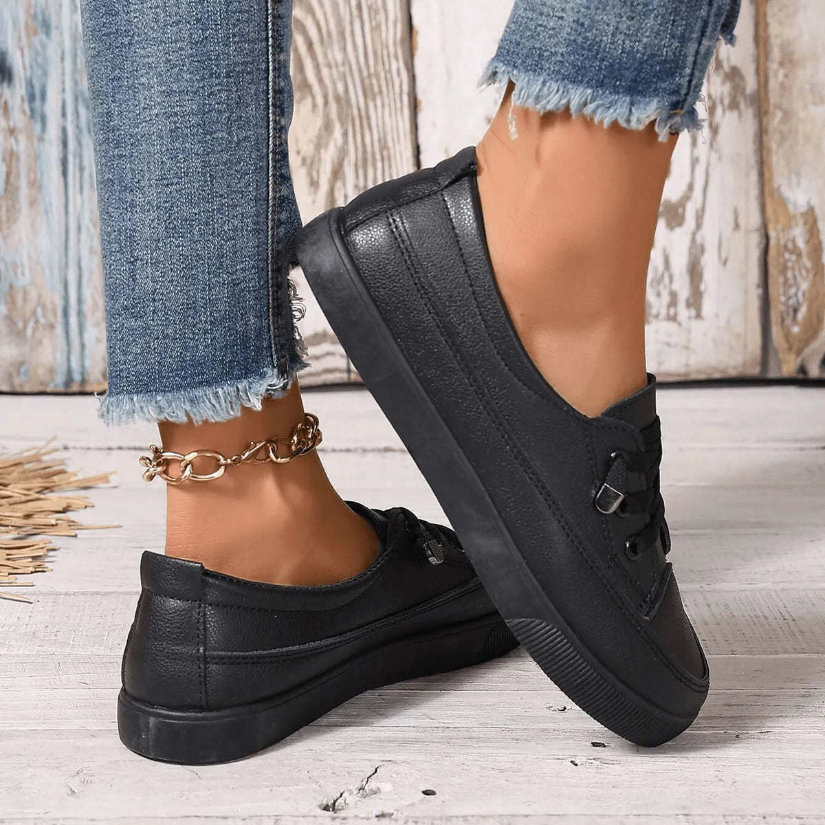 Ajelina | Chaussures à lacets orthopédiques avec semelle intérieure douce