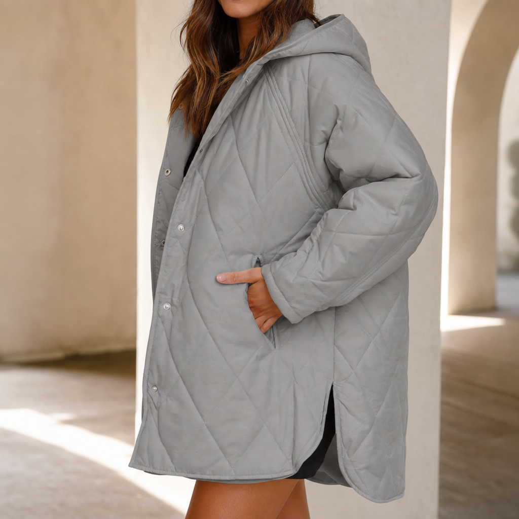 Karolin | Veste d'hiver élégante et slim pour femmes avec matelassage en diamant