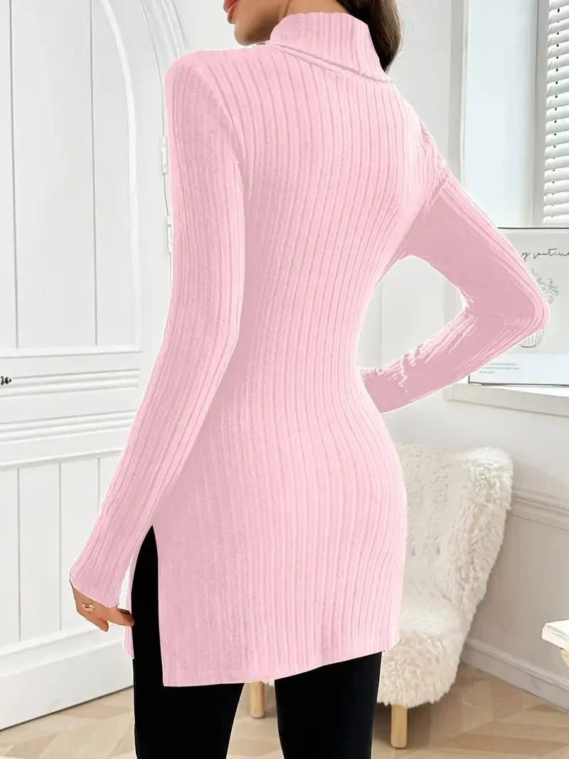 Diana | Pull à col roulé confortable et polyvalent à coupe slim