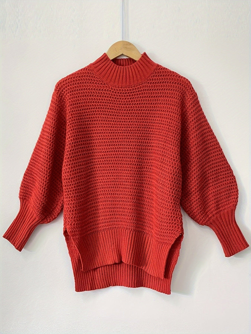 Laura | Pull en maille élégant et confortable à col montant haut-bas