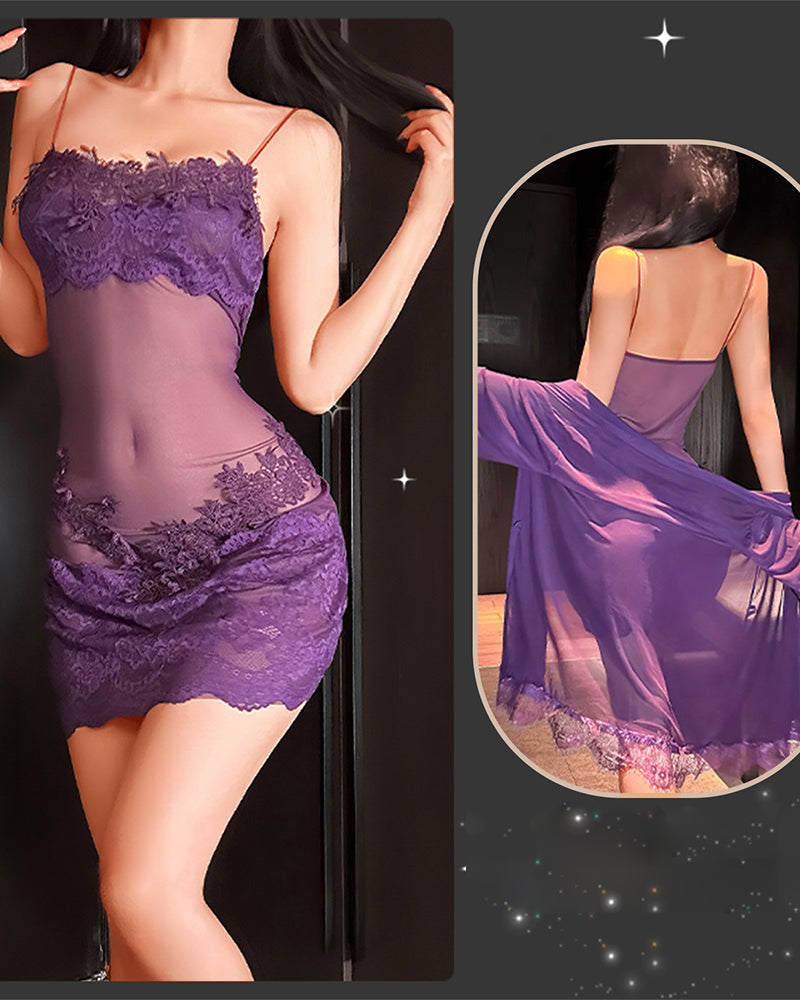 Susanne | Ensemble de lingerie en dentelle séduisante avec mesh