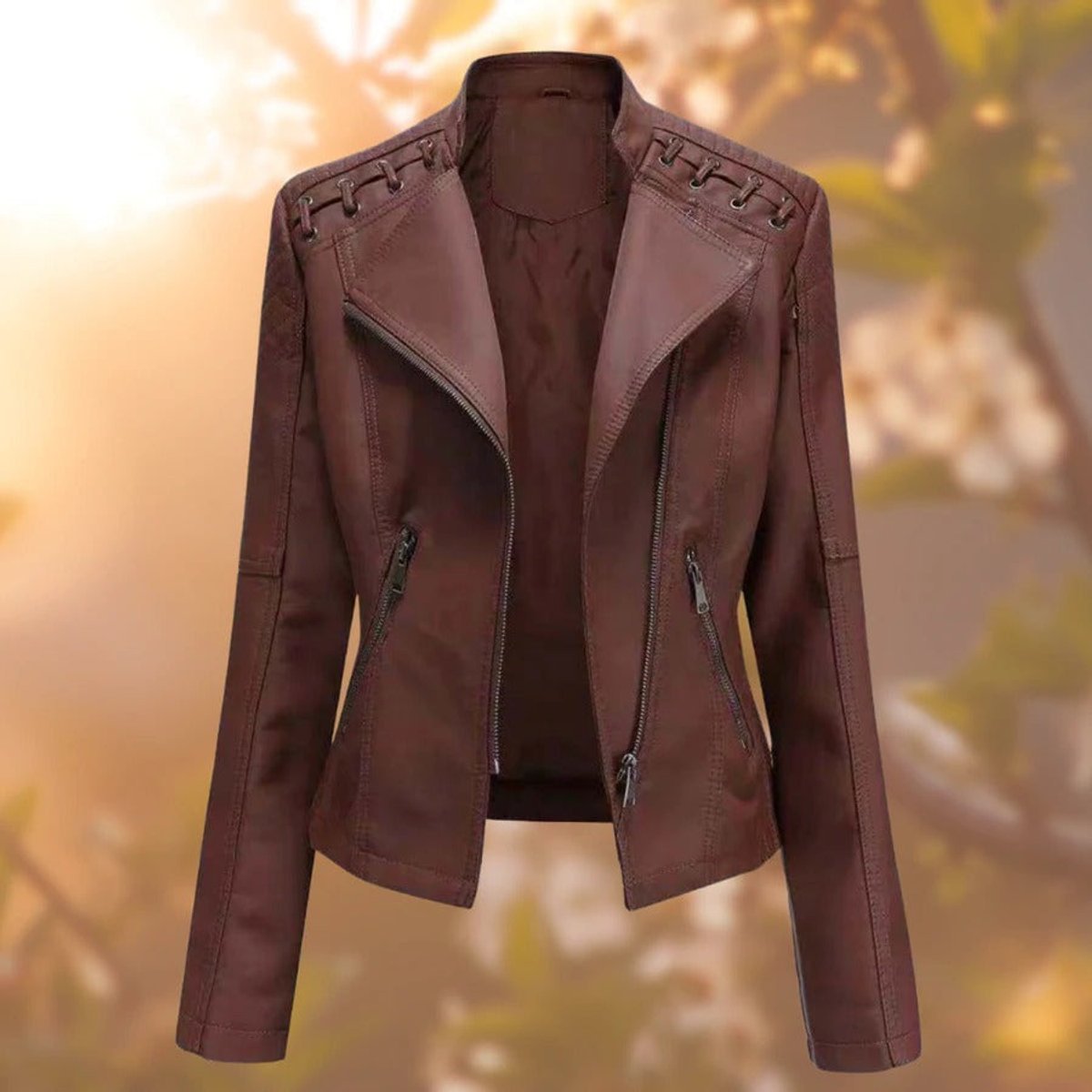 Isabelle | Veste en cuir pour femmes élégante et moderne