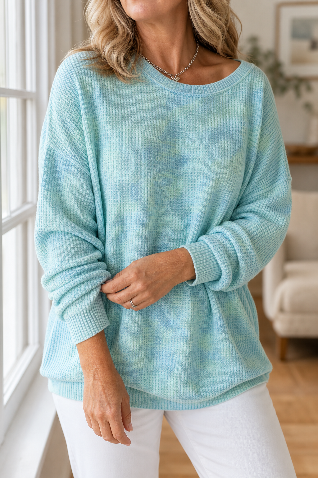 Sophia | Pull en tricot oversize moderne et chaud avec structure en côtes