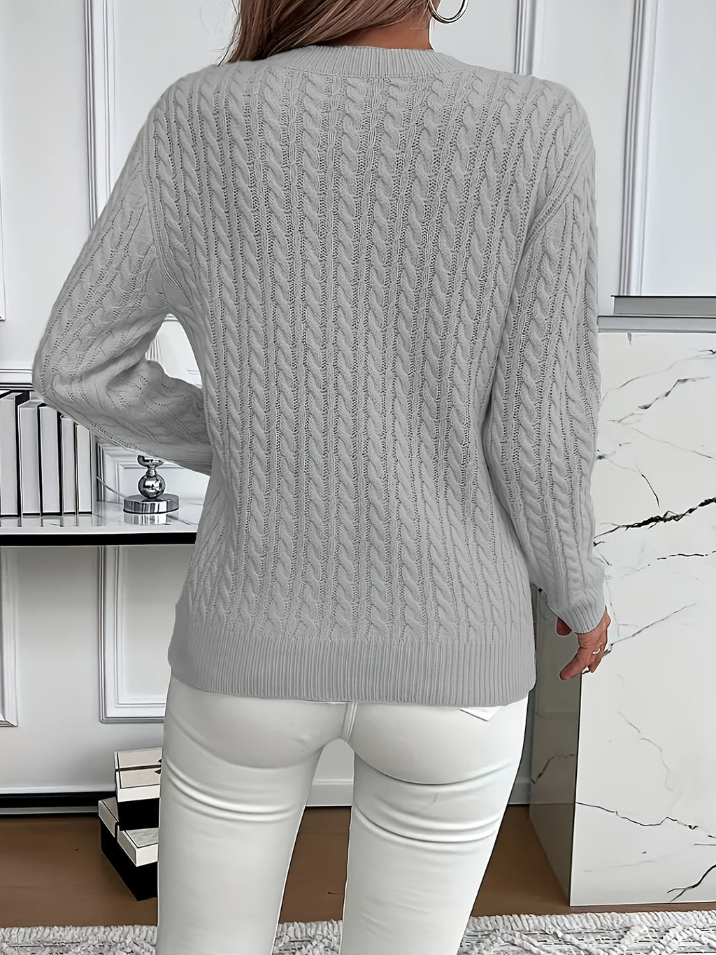 Lena | Pull en Tricot High-Low Moderne et Doux