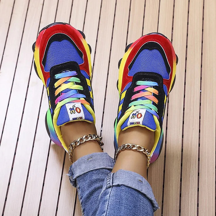 Isolina - Chaussures orthopédiques arc-en-ciel