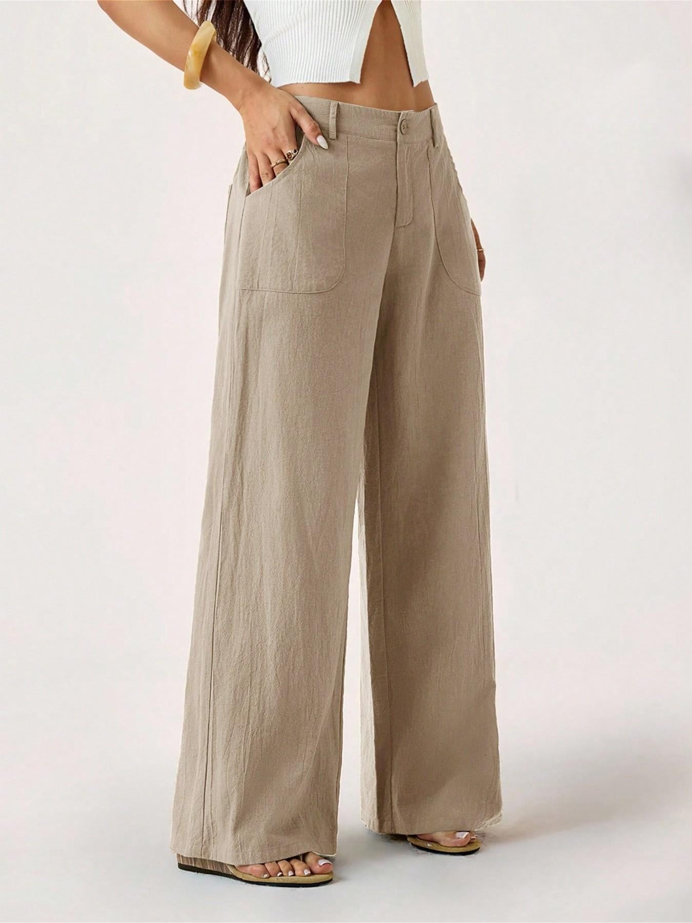Oaklynn | Pantalon large élégant avec coupe classique