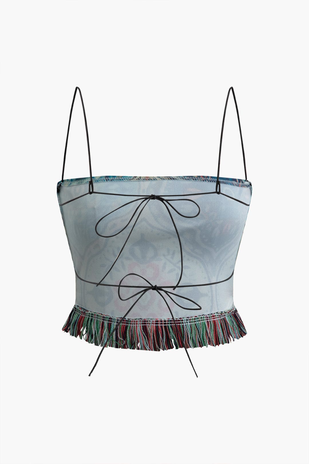 Ensemble Deux Pièces Avec Imprimé Et Franges Pour Femmes | Idéal Pour Temps Chaud Et Activités Extérieures