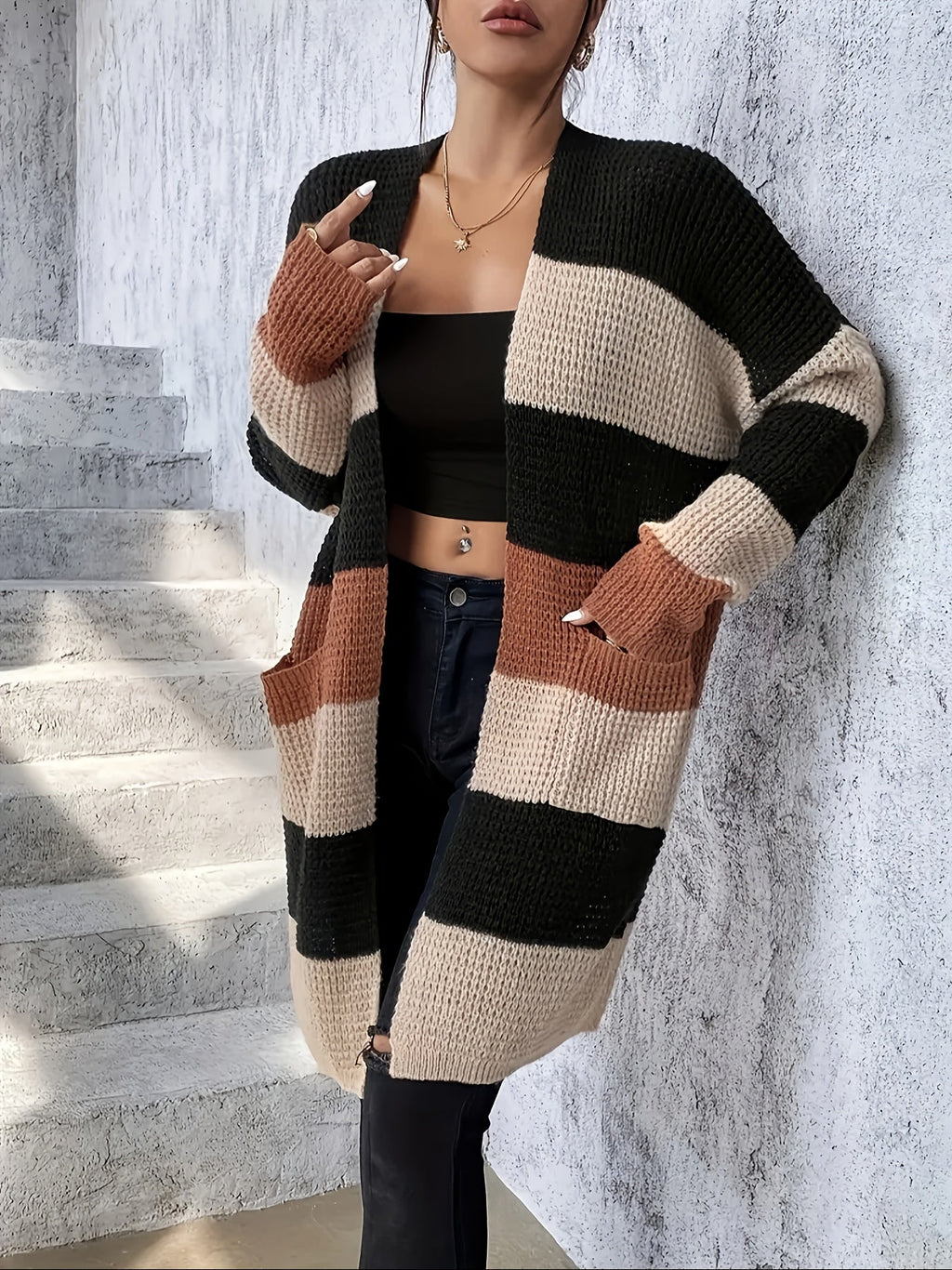 Bronwyn | Cardigan Longline Coloré