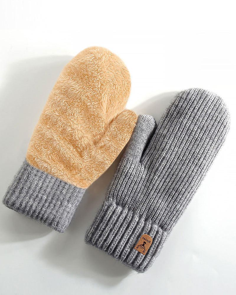 Gants D'Hiver Doublés En Polaire