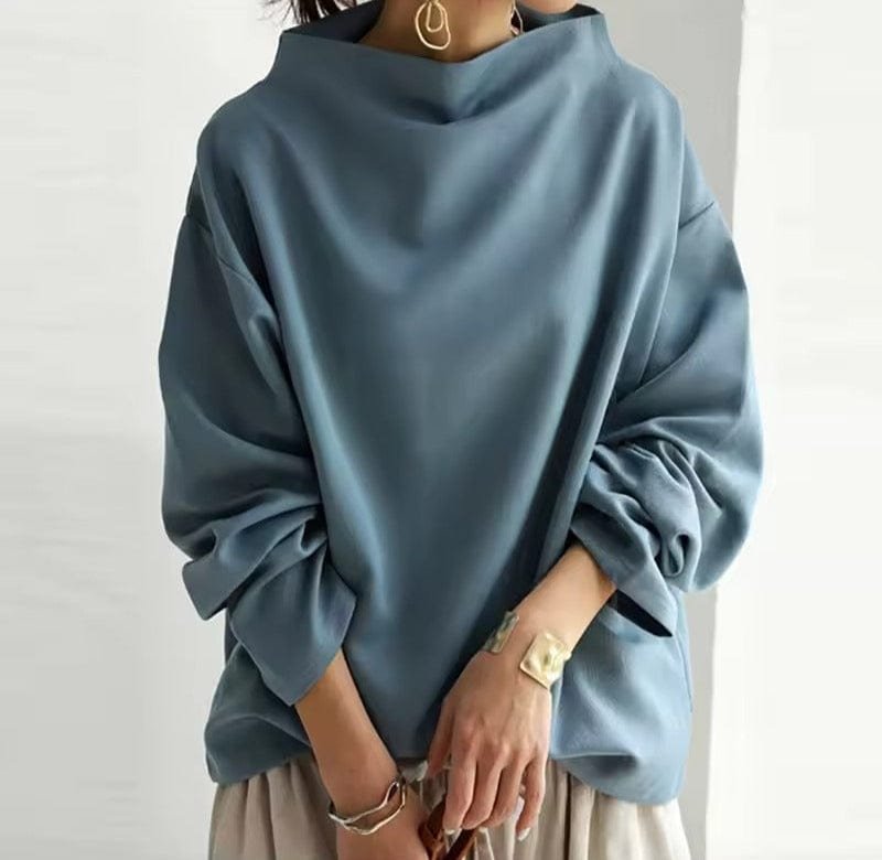 Elisa | Pull en maille doux et élégant pour femmes avec col montant