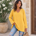 Natascha | Pull en tricot décontracté avec décolleté en V