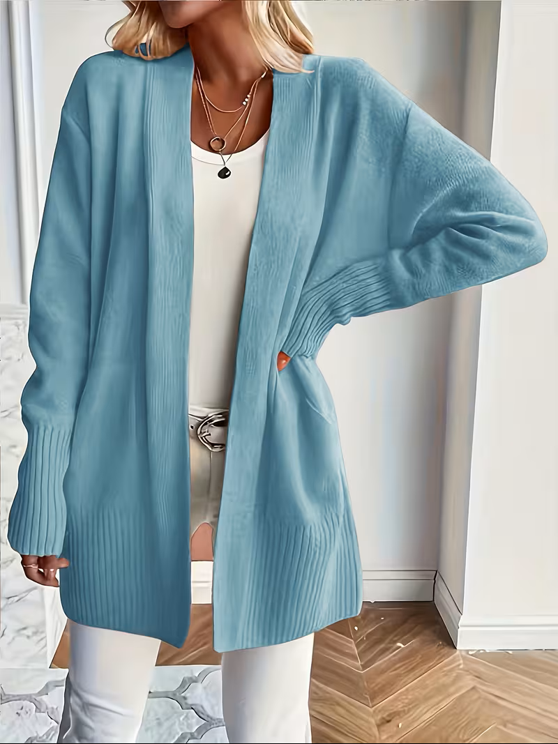 Ellen - Gilet Oversize Élégant en Côtelé
