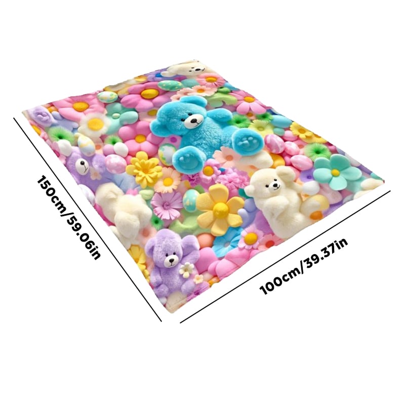 Couverture Mignon Peluche 3D Jeté