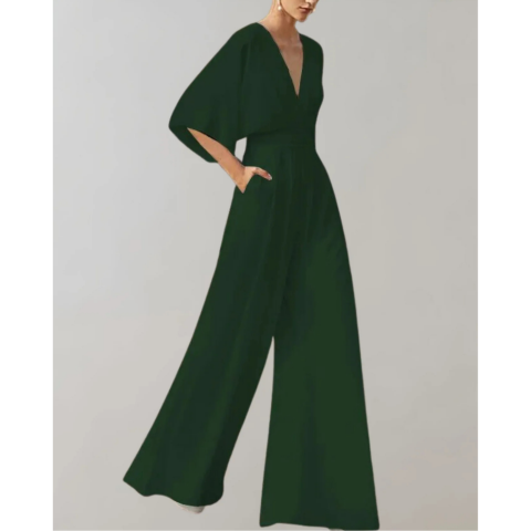 Combinaison ajustée et fluide pour femme | Chic