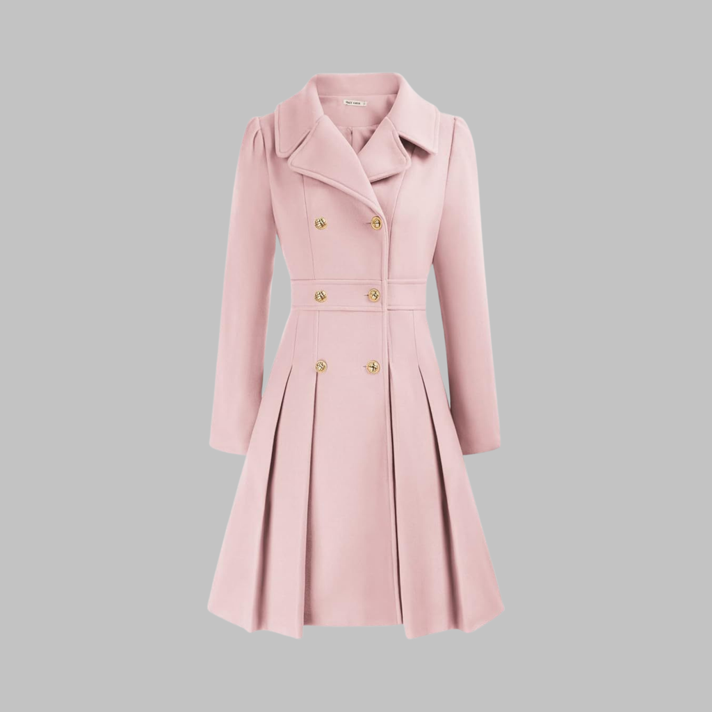 Manteau Double Boutonnage Femme – Coupe Classique et Élégance Intemporelle