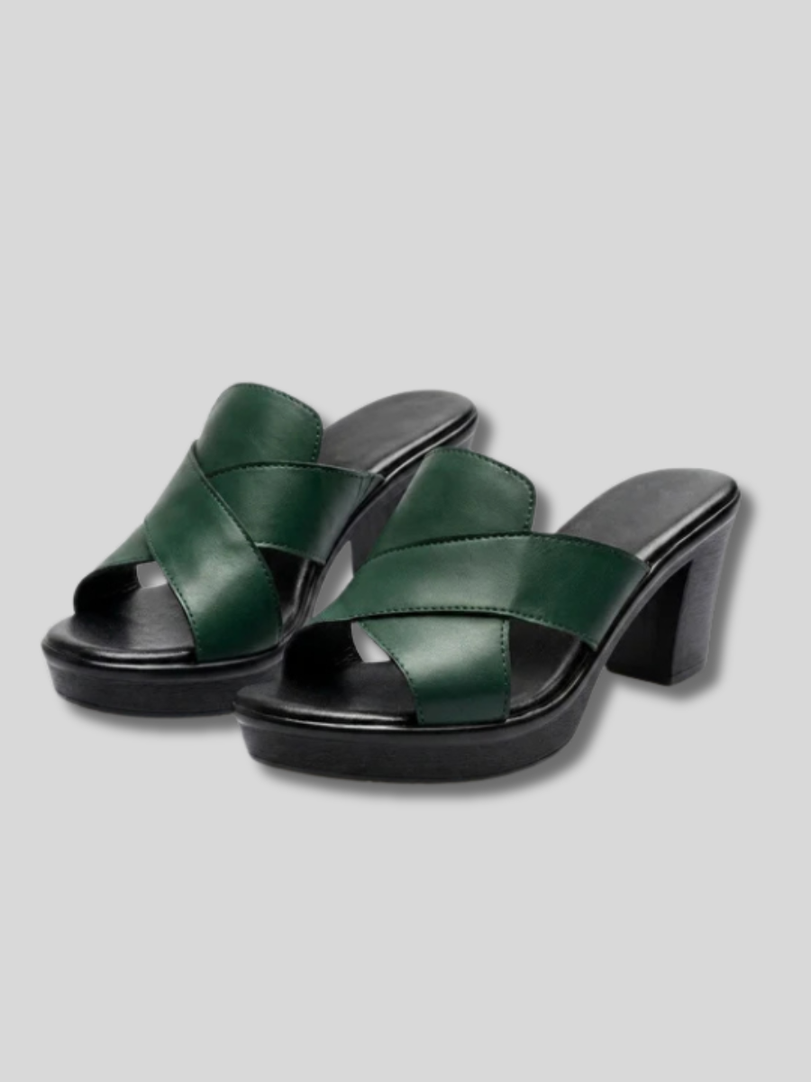 Hezlea | Sandales à talons élégantes avec des lanières croisées