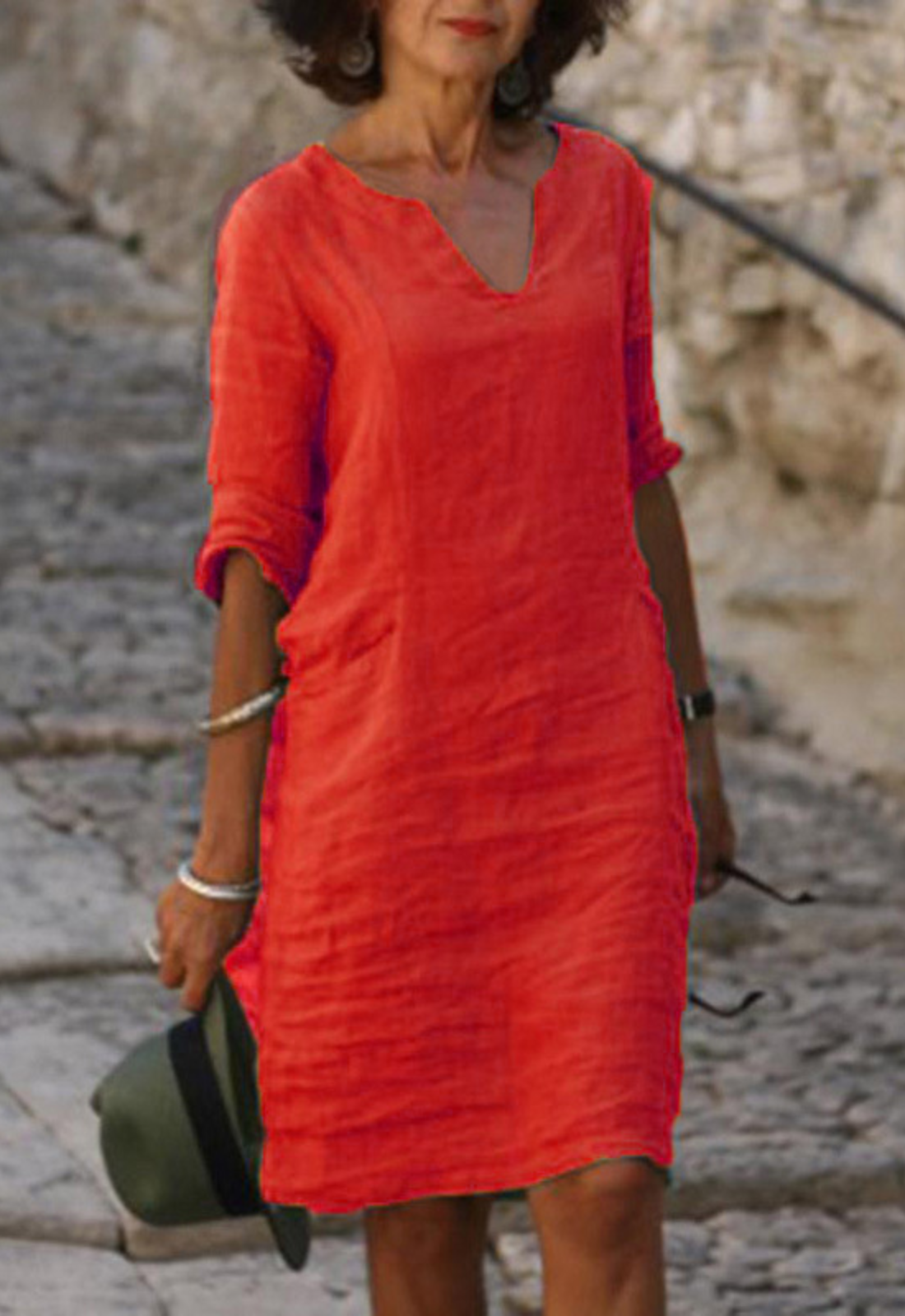 Elvy™ - Robe élégante à décolleté en V
