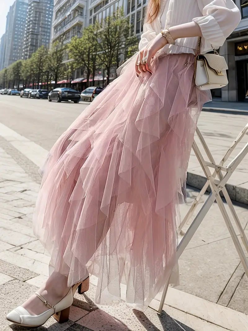 Cecil™ - Jupe Tutu en Tulle à Superpositions Élégantes