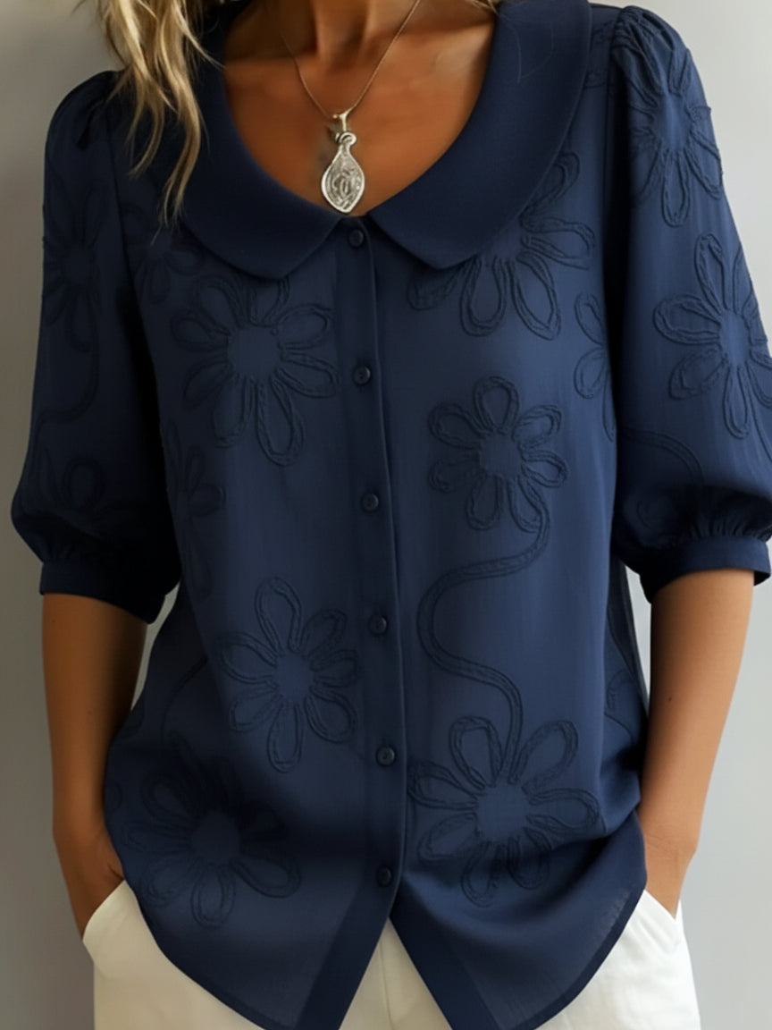 Aurélie™ — Blouse légère avec design floral pour une élégance naturelle