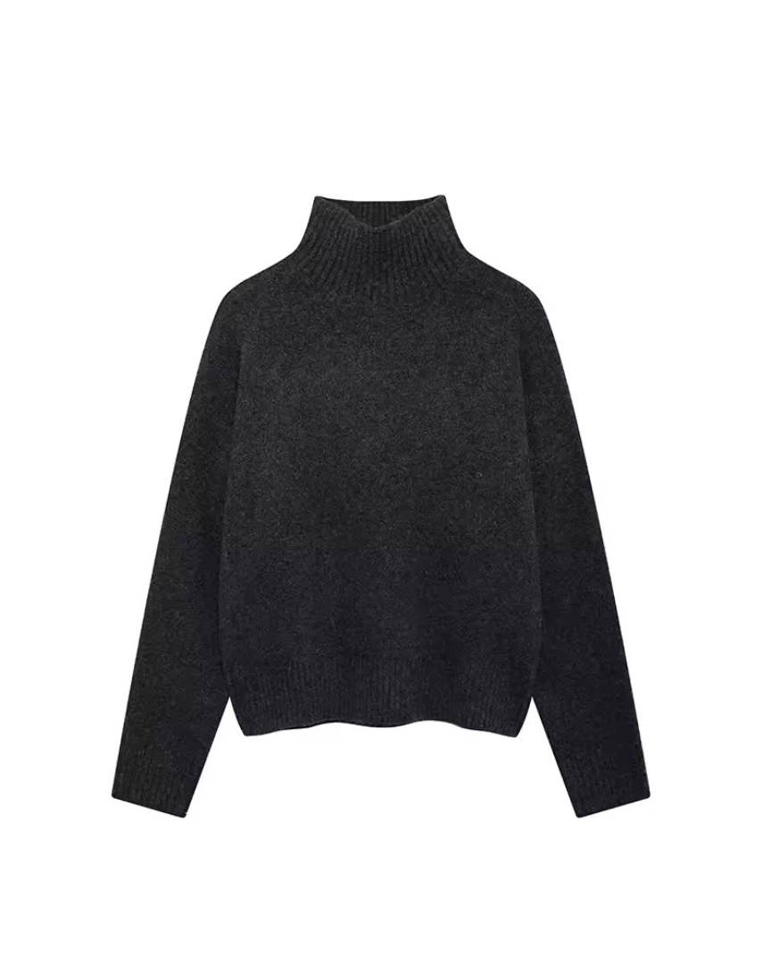 Lisa | Pull en Tricot à Col Roulé Confortable et Élégant