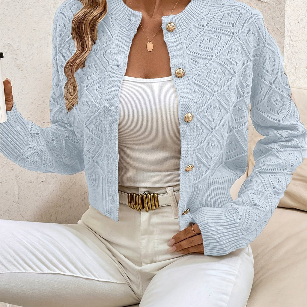 Martine - Gilet Élegant en Tricot avec Boutons