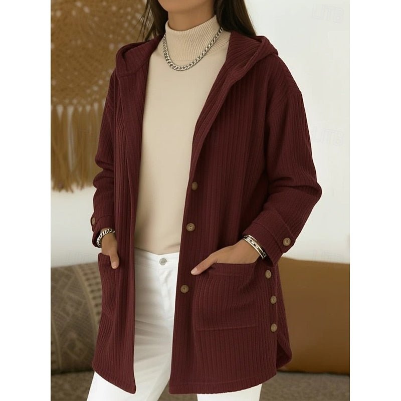 Amelia | Trench-coat à capuche doux et élégant